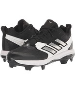 ADIDAS ICON 8 TPU CLEATS MEN&#39;S BASEBALL SHOES SIZE 13.5 BLACK / SILVER /... - $29.35