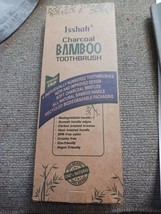 Natural Bamboo Charcoal Toothbrush - Biodegradable Charcoal Infused Bristles 8pc - £9.48 GBP