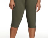 Athletic Works Women&#39;s Athleisure Core Knit Capri Pants, Green Size XXL(20) - $19.79