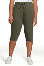 Athletic Works Women&#39;s Athleisure Core Knit Capri Pants, Green Size XXL(20) - £15.48 GBP