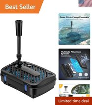 540 GPH Submersible Pond Pump &amp; Fountain Kit with Adjustable Height Nozzles - $130.67