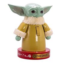 Star Wars The Child Grogu Wood Christmas Nutcracker 8.5 Inch SW6202L - $55.42