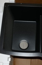 Elkay ELXHU3322RCAO Quartz Luxe with Aqua Divide Black Undermount Offset Sink image 2