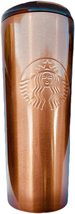 Starbucks 2022 Steel Copper Shimmer 16 Ounce Tumbler NEW - £23.56 GBP