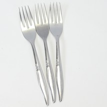 Oneida Kenwood Forever Rose Dinner Forks 7&quot; Stainless  Lot of 3 - $12.73