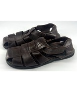 Villager Sandals Mens Size 10 Brown Leather Fisherman Heritage Y2K Adjus... - $33.18 CAD