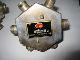 B&amp;W 550A 5 Position Antenna Transmitter Switch Ham CB Radio Silvr ampehn... - $46.52