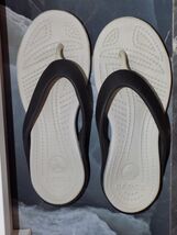 Crocs Athens Black/Tan Thong Sandals Size 8 Women's - $20.00