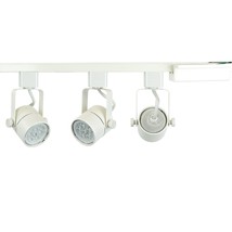 Brand H System 3-Lights Gu10 7.5W Led (500 Lumens Each) Track Lighting Kit White - £94.11 GBP