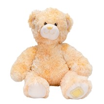 Build A Bear Teddy Plush 16&quot; Yellow Gem Sparkle Stuffed Animal Fuzzy BABW - $19.66