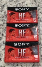Lot (3) Sony High Fidelity 90 Min. HF Normal Bias Blank Audio Cassettes ... - $147.44 MXN