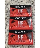 Lot (3) Sony High Fidelity 90 Min. HF Normal Bias Blank Audio Cassettes ... - £6.30 GBP