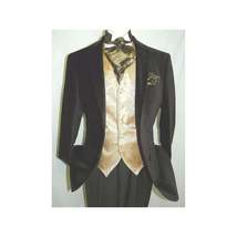Men's Velvet Blazer Sport Coat Two Button Side Vents GEORGIO COSANI 491 Brown image 3