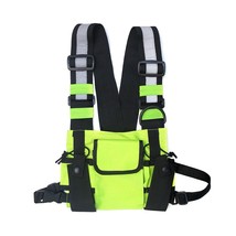 Oxford Fashion Crossbody Chest Vest Bag Men Women Night Reflective Hip Hop Style - £60.07 GBP