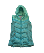 Free Country Girls Puffer Hooded Vest Size Large Teal 14/16 Full-Zip Pac... - $363.83 MXN