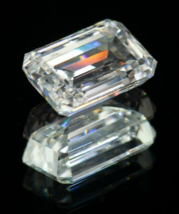 5.51 CT Cvd Labo Grown Émeraude Coupe Diamant F VS2 Certifié Igi - £23,722.99 GBP