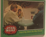 Vintage Star Wars Trading Card Green 1977 #202 Inquiring About Obi Wan K... - $2.97