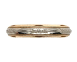 14k White and Yellow Gold Men&#39;s Wedding Band Size 10.75 Ring (#J6644) - $564.30