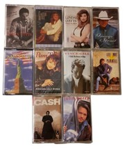 Lot of 10 Classic Country Cassette Tapes George Strait Vince Gill Faith Hill - £19.11 GBP