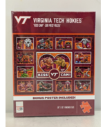 Virginia Tech Hokies &quot;Kiss Cam&quot; 500 Piece Puzzle 20&quot;x15&quot; Bonus Poster In... - $13.85