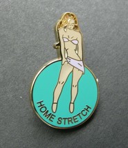 ARMY AIR FORCE NOSE ART PINUP HOME STRETCH GIRL LAPEL HAT PIN BADGE 1 INCH - £4.49 GBP