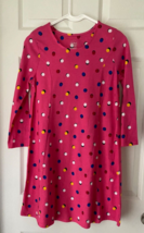 Faded Glory Girl’s Size XL 14-16 Pink Polka Dot Colorful Swing Dress - £9.39 GBP