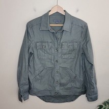 Level 99 | Olive Military Utility Shirt Jacket Shacket Womens Size Small - $56.12