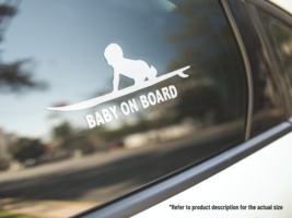 Baby on Board Cute Vinyl Car Truck Decal Window Kid in Car Sticker Vehic... - £4.65 GBP