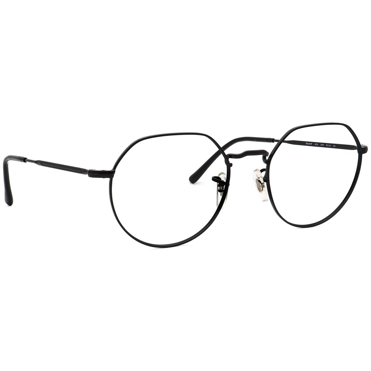 Ray-Ban Eyeglasses RB 6465F Jack 2509 Black Irregular Metal Frame 53[]20... - $149.99