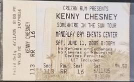 KENNY CHESNEY - JUNE 11, 2005 MANDALAY BAY LARGE CONCERT TICKET STUB - $10.00