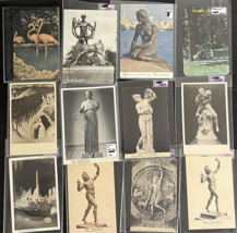 Vintage Postcards Mixed lot of 12 Art Statue Unusual Posted and Non-Posted - £7.12 GBP