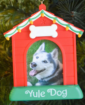 Hallmark  Yule Dog   Photo Frame  Keepsake Ornament  UNDATED - $21.08