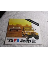 Vintage 1975 CJ-5 Cherokee Wagoneer Pick-up Truck Car Sales Brochure - £11.43 GBP