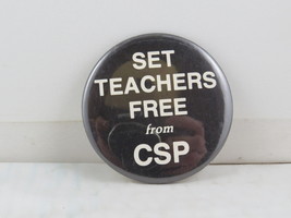 Retro Teaching Pin - Set Teachers from CSP (BC) - Celluloid Pin  - $15.00
