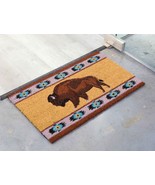 Tribal Navajo Pattern Bison Buffalo Coir Coconut Fiber Floor Mat Doormat... - £25.27 GBP