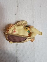 Vintage Fridge Magnet Angel Harp Refrigerator 1990s - $9.03