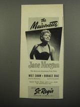 1951 Hotel St. Regis Ad - The Maisonette Jane Morgan - £14.78 GBP