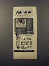 1953 Admiral Model 322DX16A Television Ad - Walt Disney&#39;s Peter Pan - £14.55 GBP