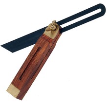 Sliding level Square Hardwood Adjustable Sliding Gauge Angle Finder Beve... - $10.65