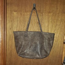Large Brown 2 Pc A+ Tote Handbag Purse - £18.22 GBP