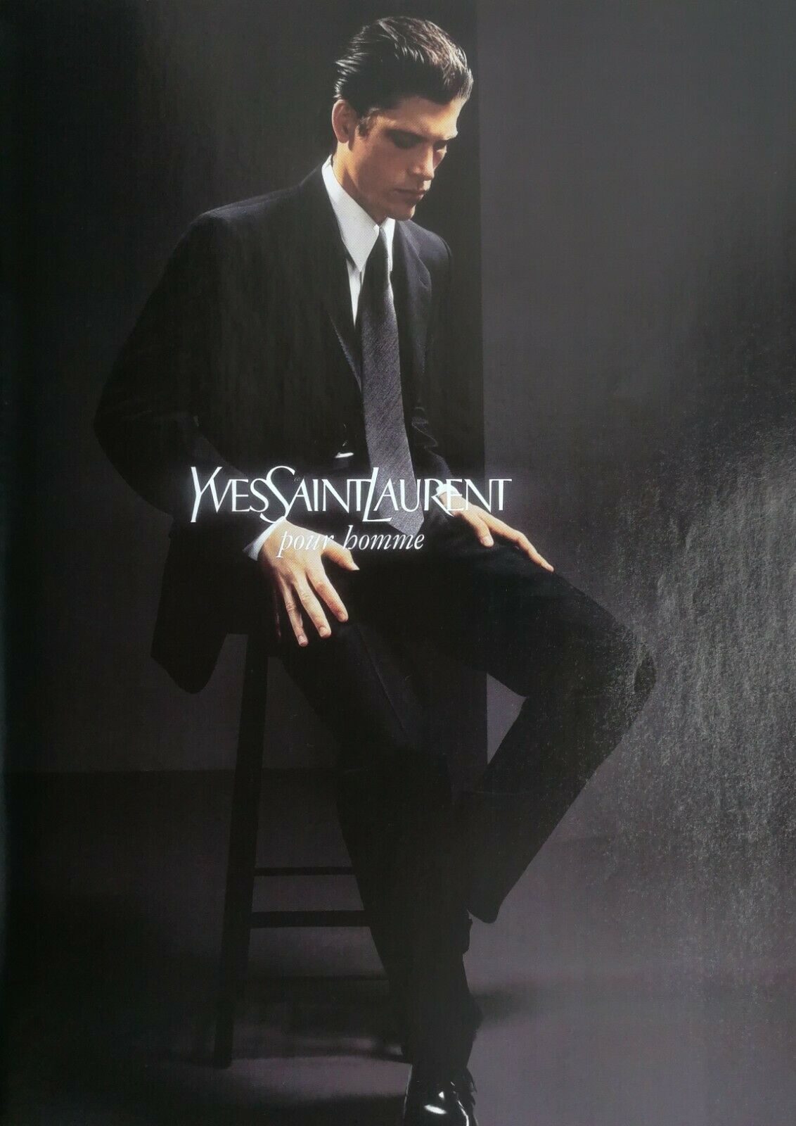 Primary image for 2000 Yves Saint Laurent For Men Pour Homme Spanish Colombia Full Page Ad - Rare