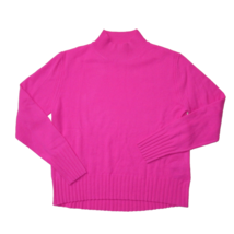 NWT J.Crew Cashmere Mockneck Sweater in Neon Berry Pink Mock Neck Pullov... - £77.32 GBP
