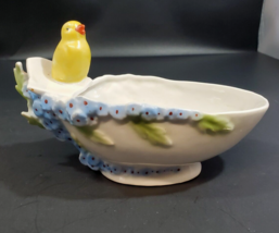 Vintage Gerold and Co. Tettau Porcelain Baby Chick Floral Gravy Boat - £31.64 GBP