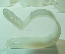 x50 Heyco 1/2&quot; P-CLIP 3318 Ccl 500 12.7 Cable Clamp Round Loop Natural White - $5.99