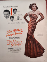 Vintage Movie Ad Advertisement Affiars of Susan Joan Fontaine George Brent 1945 - £8.49 GBP