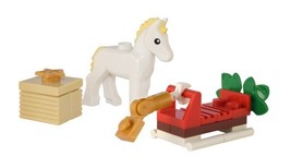 NEW Lego City Horse with Present &amp; Pulling Sleigh Mini-Set - £9.65 GBP