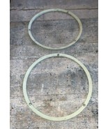 1967 67 FORD MUSTANG GT HEAD LIGHT TRIM RING SET USED OEM - £52.05 GBP