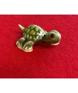 Vintage Miniature 1&quot; Length Ceramic Green Baby Turtle Hagen-Renaker - €5,93 EUR