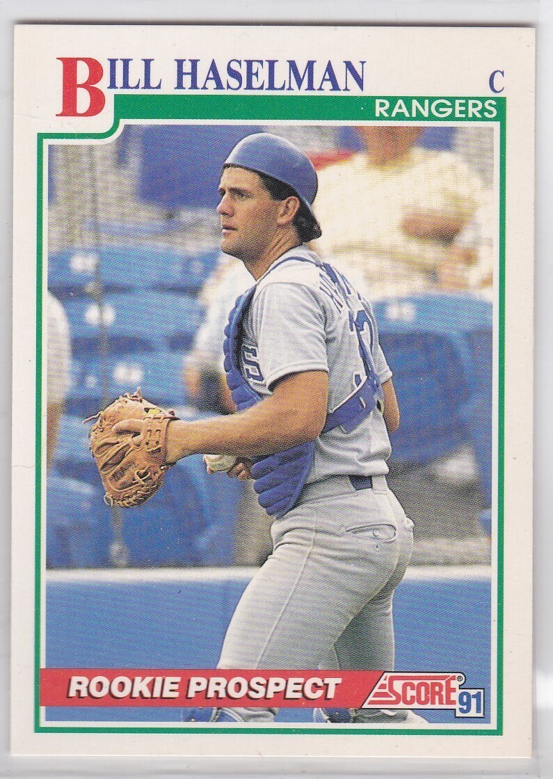 M) 1991 Score Baseball Trading Card - Bill Haselman #377 - $1.97