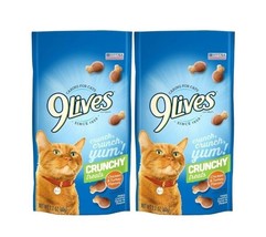 9 Lives Cat Treats  Crunchy 2 pk Ocean Medley 2.1 oz ea Plus Free Gift - £12.53 GBP
